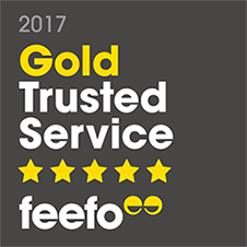 Feefo Gold Trusted Service 2017